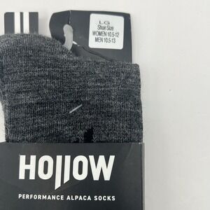 Hollow Performance Alpaca Ankle Sock Large (W 10.5-12/M 10.5-13) Gray Gorpcore